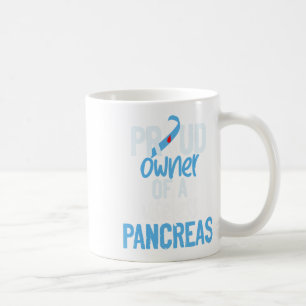 Taza De Café Orgulloso Propietario De Una Inútil Diabetes Pancr
