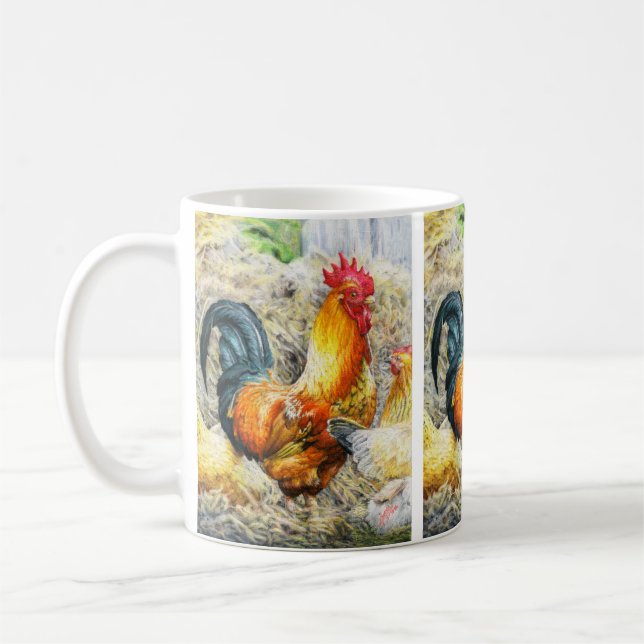 Taza De Café Orgulloso Rooster (Izquierda)