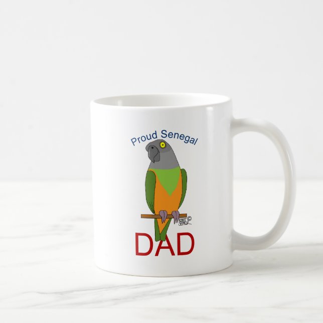 Taza De Café Orgulloso Senegal Dad Mug (Derecha)