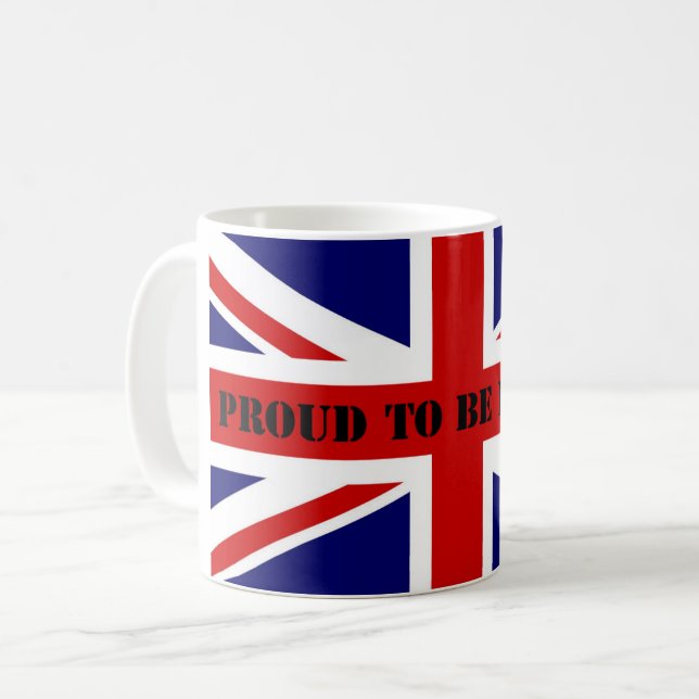 Taza De Café Orgulloso ser británico (Anverso izquierdo)