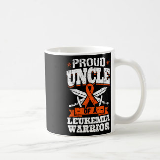 Taza De Café Orgulloso Tío De Un Guerrero De La Leucemia, Tio A