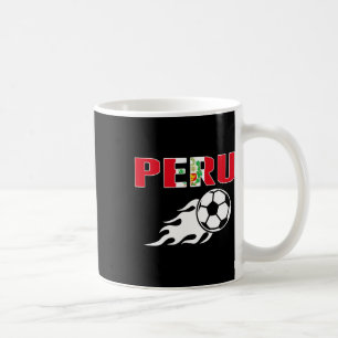 Taza De Café Orgullosos aficionados al fútbol peruano Jersey Ba