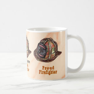 Taza De Café Orgullosos Bomberos