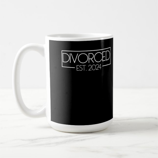 Taza De Café Oriente Divorciado. 2024 Finalmente Divorcio Divor (Izquierda)