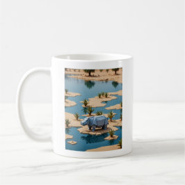 Taza De Café Origami hippo