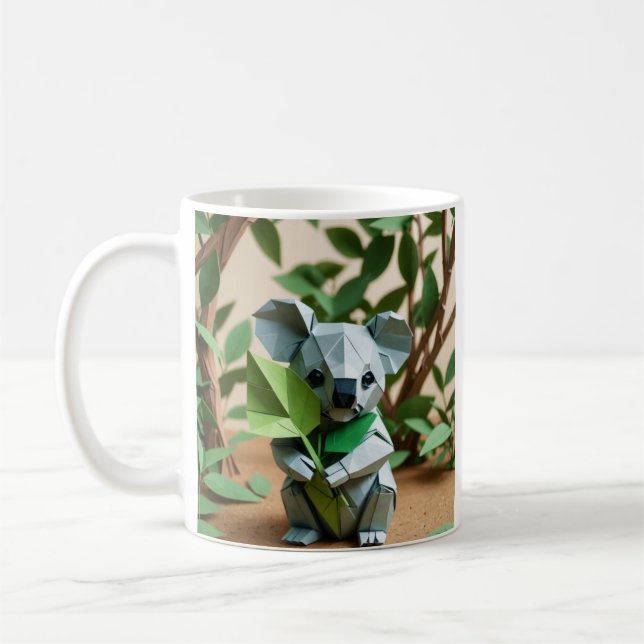 Taza De Café Origami Koala (Izquierda)