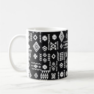 Taza De Café Origen étnico tribal. Geomet primitivo y elegante
