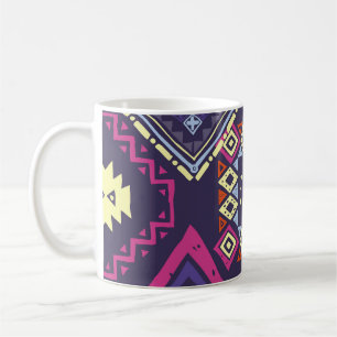 Taza De Café Origen geométrico primitivo, étnico tribal.