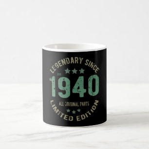 Taza De Café Original Desde 1940 Leyenda Vintage Regalo de Cump
