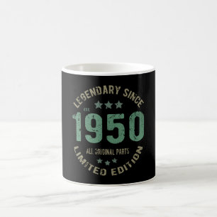Taza De Café Original Desde 1950 Leyenda Vintage Regalo de Cump