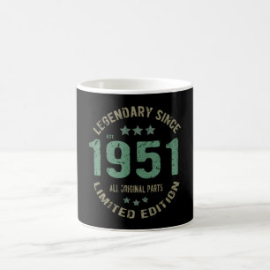 Taza De Café Original Desde 1951 Leyenda Vintage Regalo de Cump