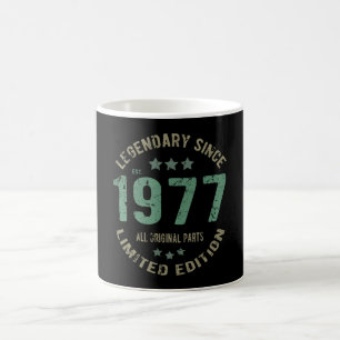 Taza De Café Original Desde 1977 Leyenda Vintage Regalo de Cump