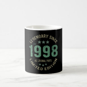 Taza De Café Original Desde 1998 Regalo de Cumpleaños Leyenda V