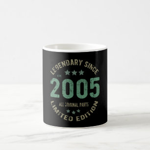 Taza De Café Original Desde 2005 Regalo de Cumpleaños Leyenda V