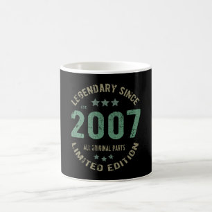 Taza De Café Original Desde 2007 Regalo de Cumpleaños Leyenda V