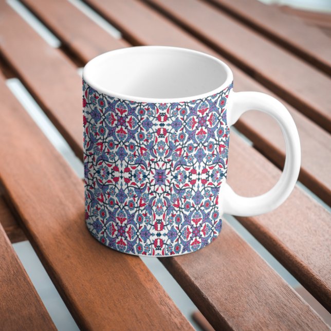 Taza De Café Ornamental Turkish Tile Pattern  (Subido por el creador)