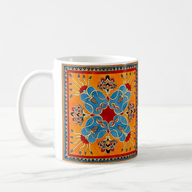 Taza De Café Ornamento asirio vintage (Izquierda)