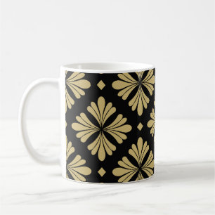Taza De Café Ornamento barroco, vintage floral.