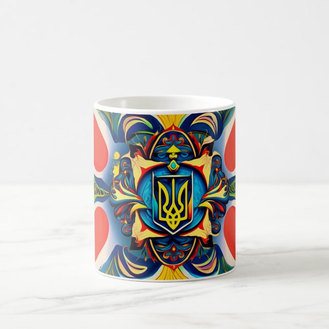 Taza De Café Ornamento de arte Samchykivka ucraniano - Mug (Centro)