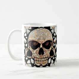 Taza De Café Ornamento decorativo tribal | Arte craneal maya