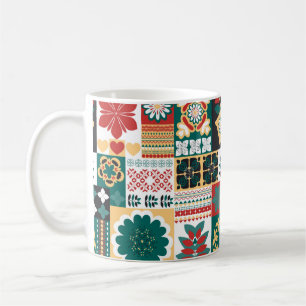 Taza De Café Ornamento, disposición geométrica de los element