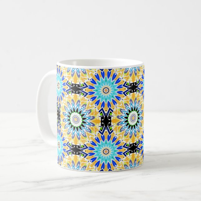 Taza De Café Ornamento étnico (Anverso izquierdo)