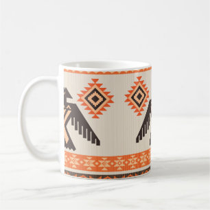 Taza De Café Ornamento étnico tribal con águila