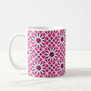 Taza De Café Ornamento geométrico árabe: textura sin fisuras.