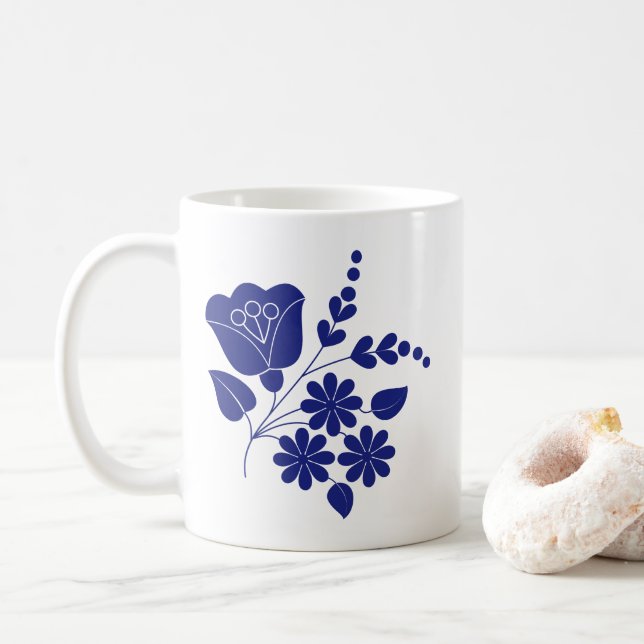 Taza De Café Ornamento tradicional Mug (Con donut)