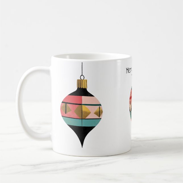 Taza De Café Ornamentos de época dorados trimados (Izquierda)
