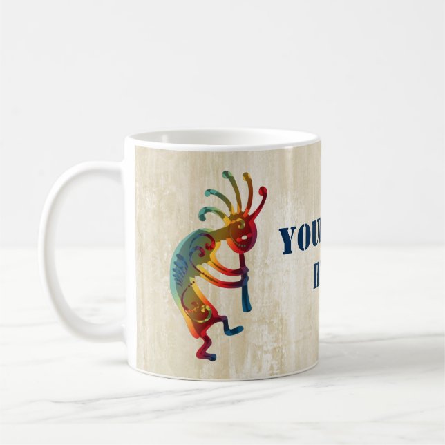Taza De Café Ornamentos de KOKOPELLI + sus ideas (Izquierda)