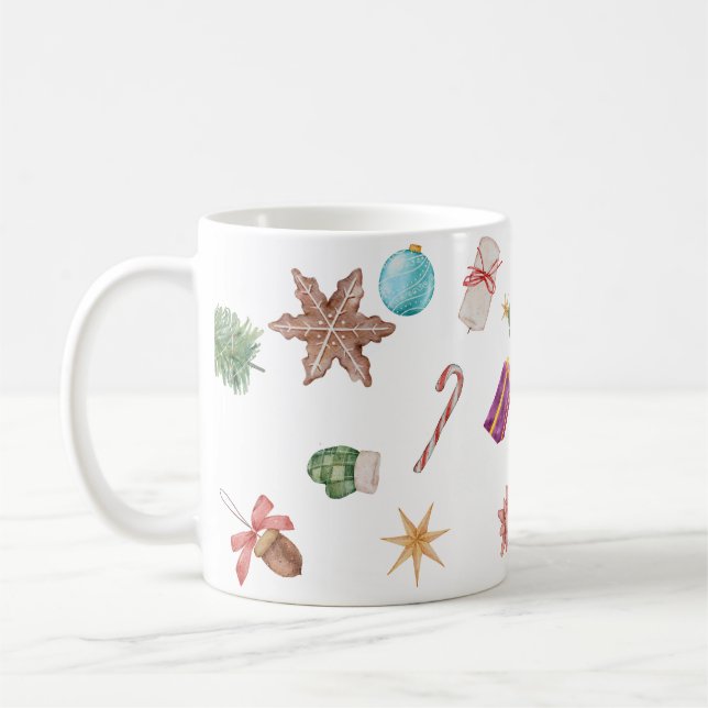 Taza De Café Ornamentos de Navidad (Izquierda)