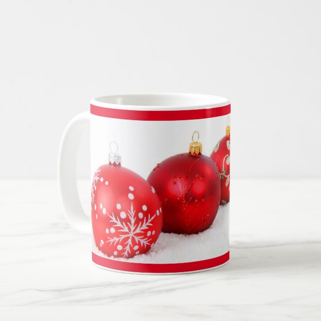 Taza De Café Ornamentos de Navidad (Anverso izquierdo)