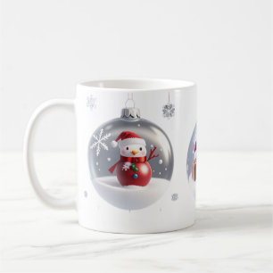 Taza De Café Ornamentos de vidrio/Snowy - Mug