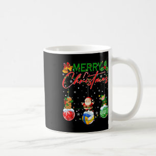 Taza De Café Ornamentos divertidos de voleibol iluminan árboles