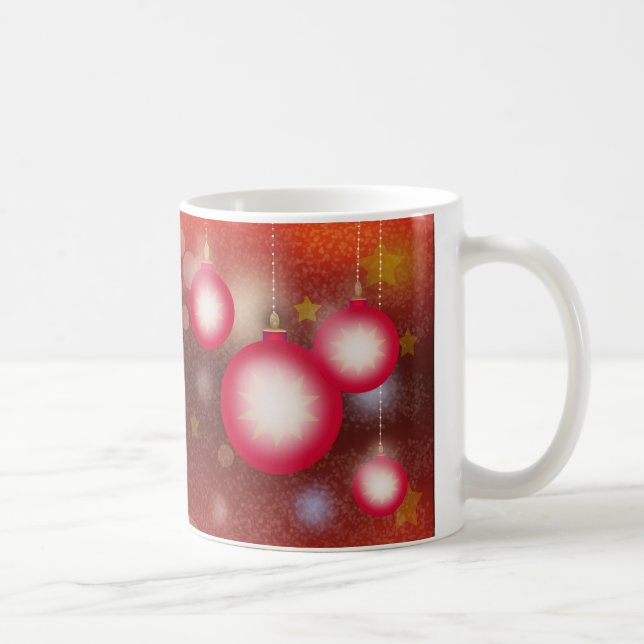 Taza De Café Ornamentos navideños estrellados (Derecha)