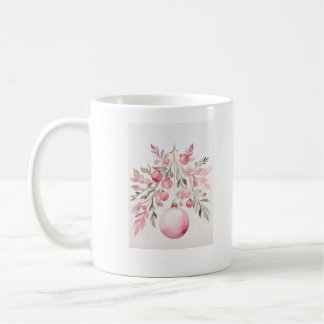 Taza De Café Ornamentos rosas navidades