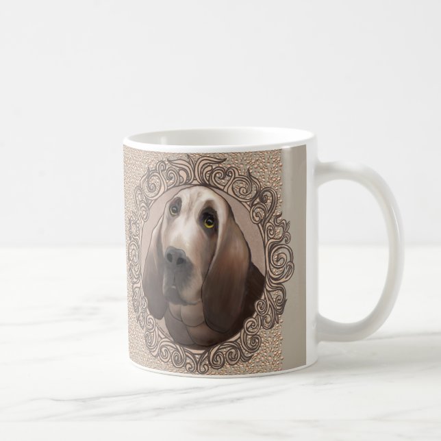 Taza De Café Ornate Bloodhound Mug (Derecha)