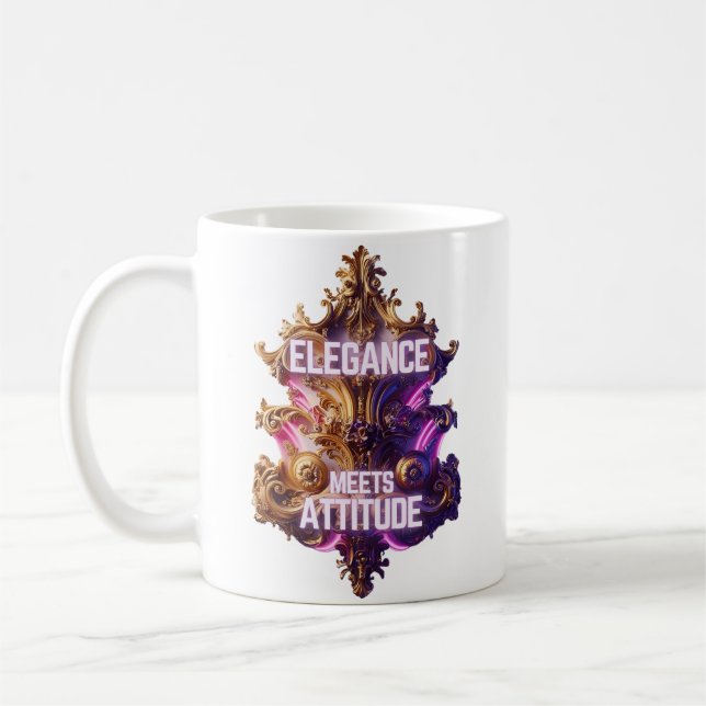 Taza De Café Ornate Opulence - Elegance Conoce la Actitud (Izquierda)
