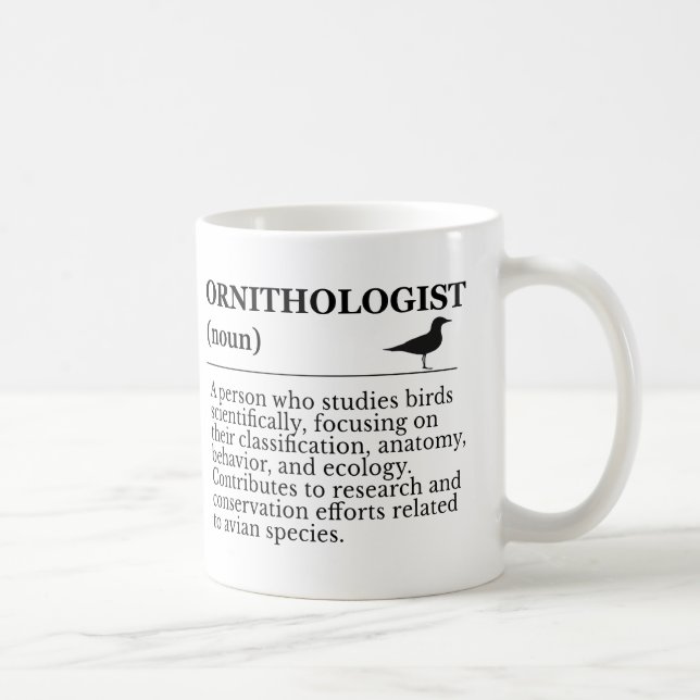 Taza De Café Ornithologist Definition - Vogelkunde (Birdwatchin (Derecha)