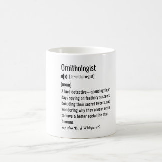 Taza De Café Ornitología divertida de la definición ornitológic