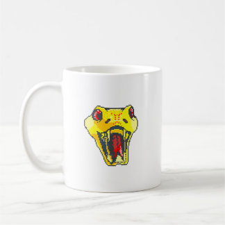 Taza De Café oro de píxeles de serpiente