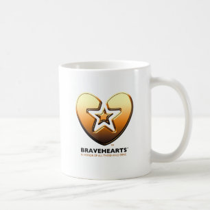 Taza De Café Oro del logotipo de Bravehearts