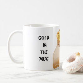 Taza De Café Oro En La Mug
