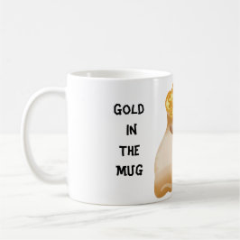 Taza De Café Oro En La Mug