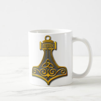 Taza De Café Oro martillo de Thor