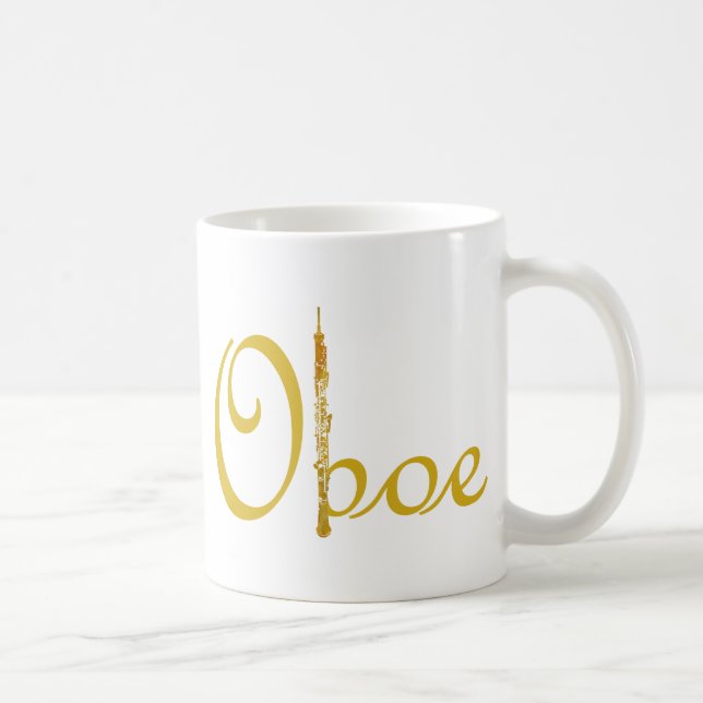 Taza De Café Oro Oboe (Derecha)