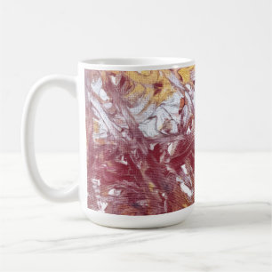 Taza De Café Oro, Plata, Rojo, Rosa Oro, Obra de Arte de Mármol