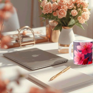 Taza De Café Oro Rosa Rosa Rosa Womans Regalo de fiesta de cump