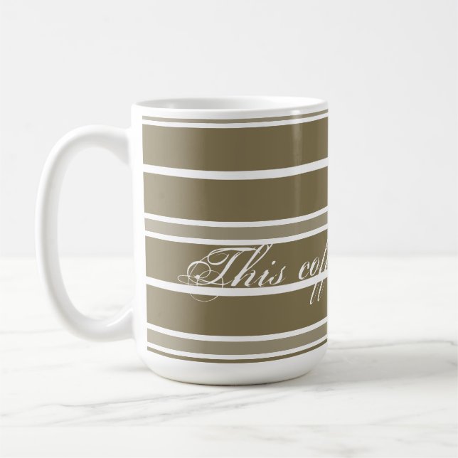 Taza De Café Oro y blanco moderno (Izquierda)